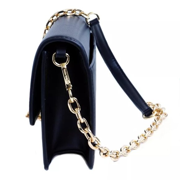 Michael Kors CECE Medium Flap Structured Clutch Chain Shoulder Bag Black NWT - Picture 5 of 13